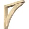 Ekena Millwork Thorton Block Rough Sawn Bracket w/ Offset Brace, Douglas Fir, 4"W x 24"D x 24"H BKT0402X24X24THR05RDF - alternate 1
